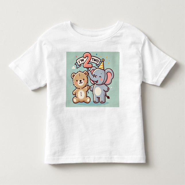 Camiseta Infantil eu sou dois (Frente)