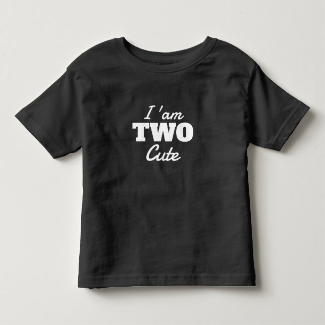 Camiseta Infantil Eu Sou Dois Fazer 2 Anos  (Frente)