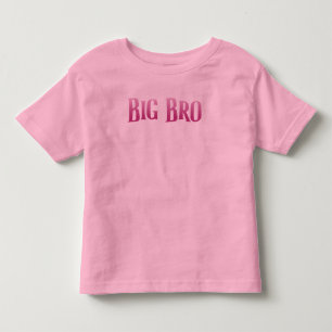 Camiseta Infantil Eu sou irmão mais velho fofo rosa amando crianças