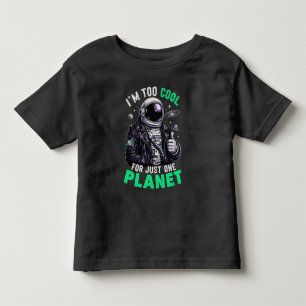 Camiseta Infantil Eu sou muito legal para apenas um planeta