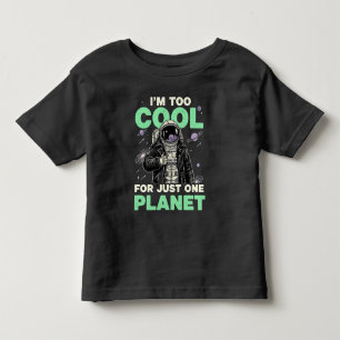 Camiseta Infantil Eu sou muito legal para apenas um planeta