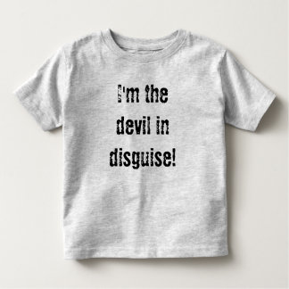 Camiseta Infantil Eu sou o diabo no disfarce!