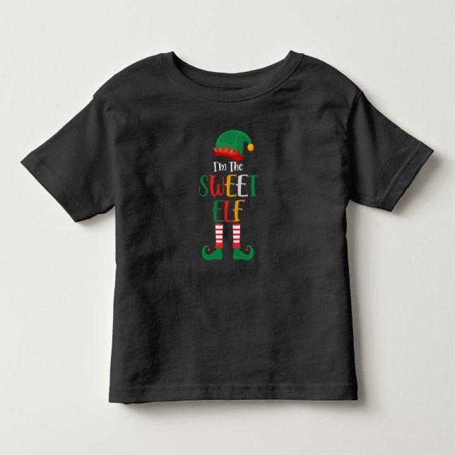 Camiseta Infantil Eu Sou O Elfo Que Corresponde Ao Natal (Frente)