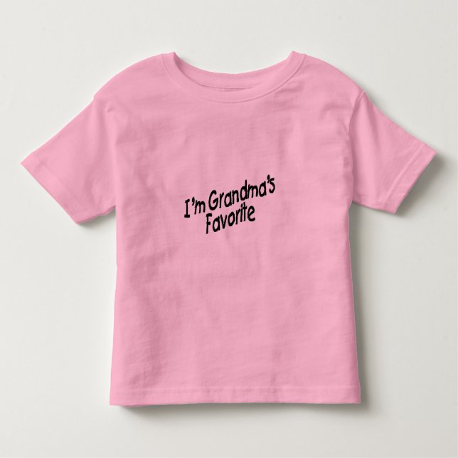 Camiseta Infantil Eu sou o favorito da avó (Frente)