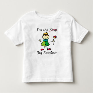 Camiseta Infantil Eu sou o Rei - Irmão Grande