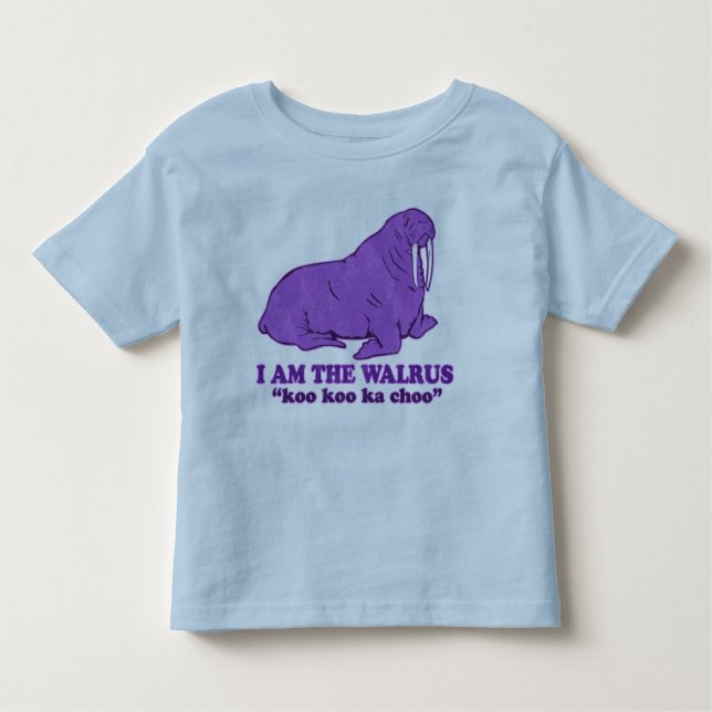 Camiseta Infantil Eu sou o t-shirt da morsa (Frente)