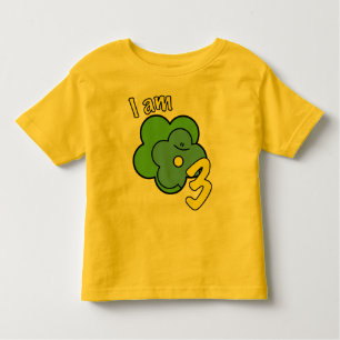 Camiseta Infantil Eu sou o t-shirt três