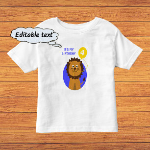 Camiseta Infantil Eu sou quatro leões sorridentes