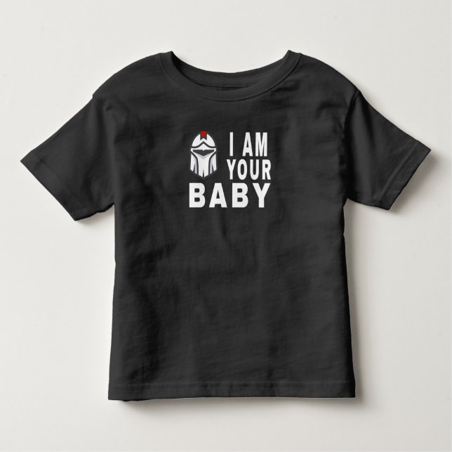 Camiseta Infantil Eu Sou Seu Bebê e, Eu Sou Seu Pai,combinando  (Frente)