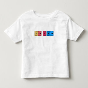 Camiseta Infantil Eu sou Tabela Periódica Fofa