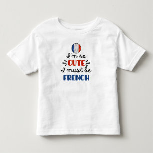 Camiseta Infantil Eu sou tão bonitinho, eu devo ser francês