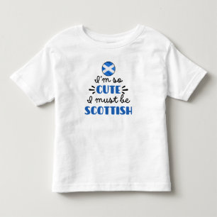 Camiseta Infantil Eu sou tão fofo, eu devo ser escocês