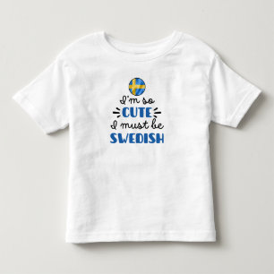 Camiseta Infantil Eu sou tão fofo, eu devo ser sueco