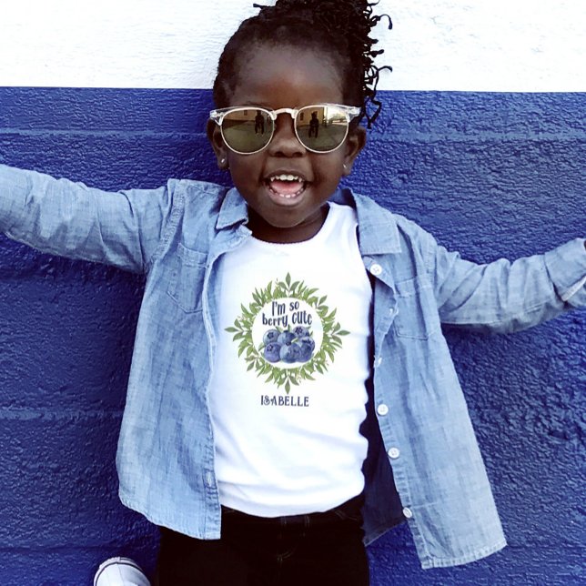 Camiseta Infantil Eu sou tão fofo mirtilos chamariz de verão t-shirt (Criador carregado)