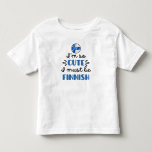 Camiseta Infantil Eu sou tão fofo que devo ser finlandês