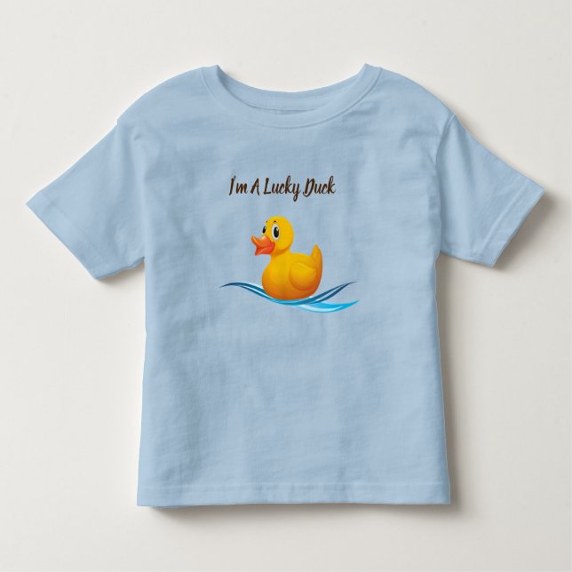 Camiseta Infantil Eu sou um Duck Toddler T-Shirt (Frente)
