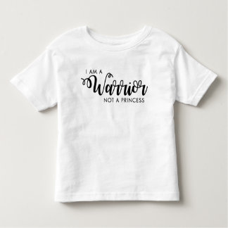 Camiseta Infantil Eu sou um guerreiro não uma princesa Criança