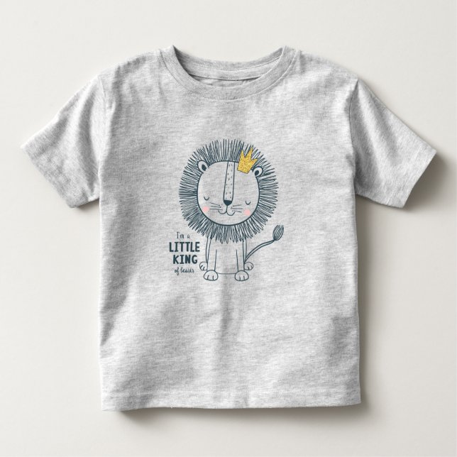 Camiseta Infantil Eu sou um pequeno rei (Frente)