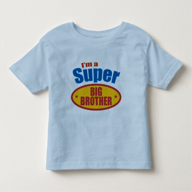 Camiseta Infantil Eu sou um Super Grande Irmão (Frente)