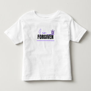 Camiseta Infantil Eu Sou Um T-Shirt Cristão Perdoado