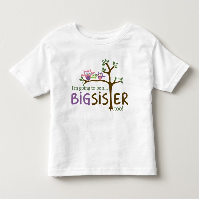 Camiseta Infantil Eu também serei uma IRMÃ GRANDE! (Frente)