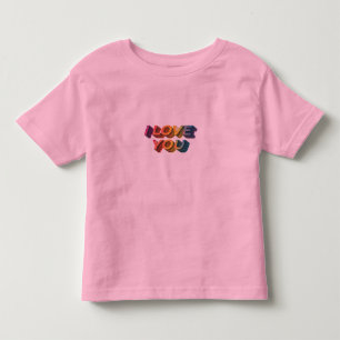 CAMISETA INFANTIL "EU TE AMO