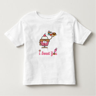 Camiseta Infantil Eu te juro com um Cupcake