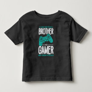 Camiseta Infantil Eu Tenho Dois Títulos Irmão E Jogador, Jogador Div