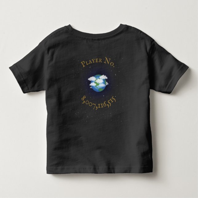 Camiseta Infantil "Eu Toco Por Equipe Terra" Personalizado Da Popula (Verso)