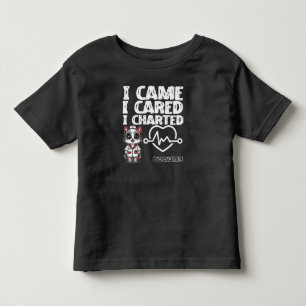 Camiseta Infantil Eu Vim, Eu Chamei, Eu Chartuei - Gato De Enfermeir