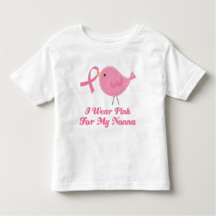 Camiseta Infantil Eu visto o rosa para meu Nonna