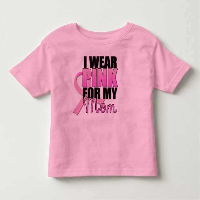 Camiseta Infantil Eu visto o rosa para minha criança da mamã (Frente)