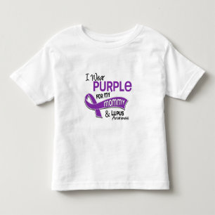 Camiseta Infantil Eu visto o roxo para meu lúpus das mamães 42