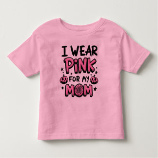 Camiseta Infantil Eu Visto Rosa Para A Consciência Do Cancer Da Minh