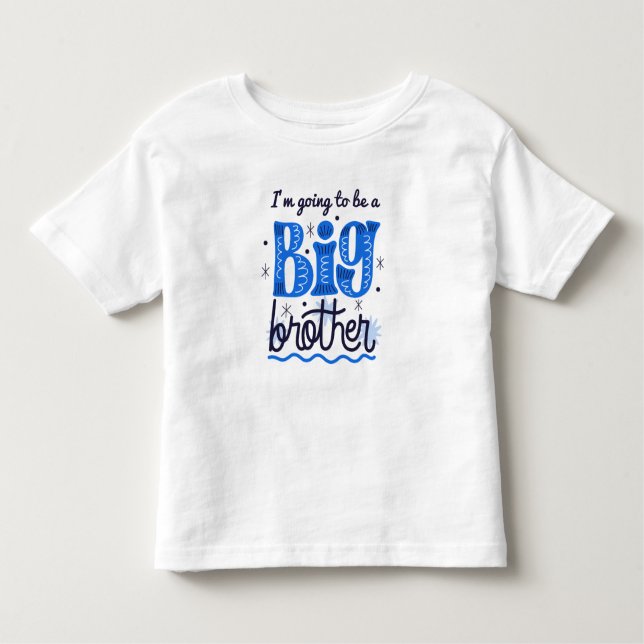 Camiseta Infantil Eu vou ser um grande irmão T-Shirt (Frente)
