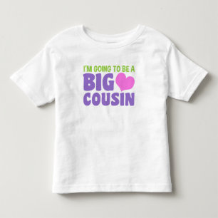 Camiseta Infantil Eu vou ser um grande primo bebê romano