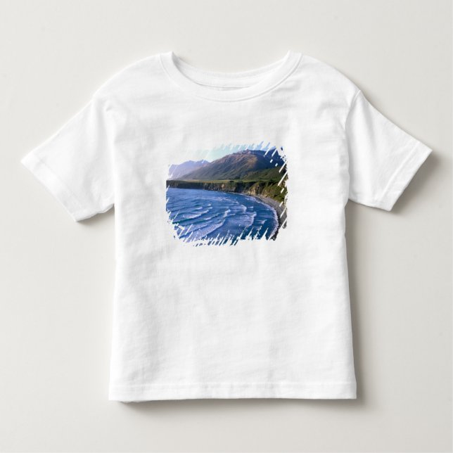 Camiseta Infantil EUA, Califórnia, Big Sur, baía ao longo da estrada (Frente)