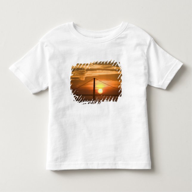 Camiseta Infantil  EUA. Califórnia. São Francisco. Configuração do s (Frente)