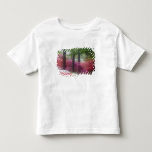 Camiseta Infantil EUA; Geórgia; Pine Mountain. Azaleas em