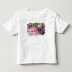 Camiseta Infantil EUA; Geórgia; Pine Mountain. Azaléias em