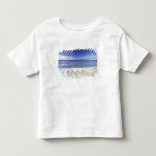 Camiseta Infantil EUA, Havaí, Maui, Ondas chegando em Makena