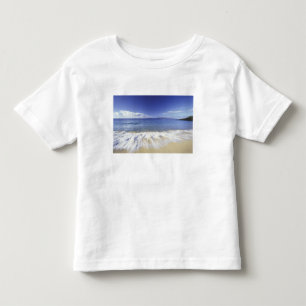 Camiseta Infantil EUA, Havaí, Maui, Ondas chegando em Makena