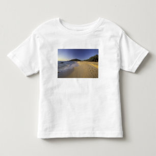 Camiseta Infantil EUA, Havaí, Maui, Pegadas na areia, Makena