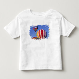 Camiseta Infantil EUA, Idaho, Vale de Teton. Colorido balão de ar
