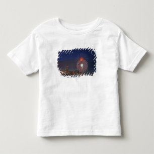 Camiseta Infantil EUA, Illinois, Chicago, fogos de artifício de Quat