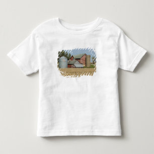 Camiseta Infantil EUA, IOWA, Froelich: Fazenda antiga