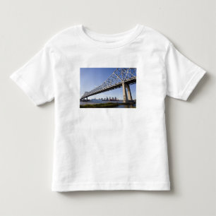 Camiseta Infantil EUA, Louisiana, Nova Orleans. Skyline a partir do