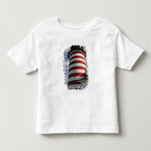 Camiseta Infantil EUA, Maine, Lubec. Farol West Quoddy Head
