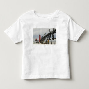 Camiseta Infantil EUA, Michigan, Costa do Lago Michigan, Grand Haven