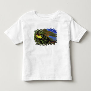 Camiseta Infantil EUA, Michigan, Folha de bétula no rio com outono